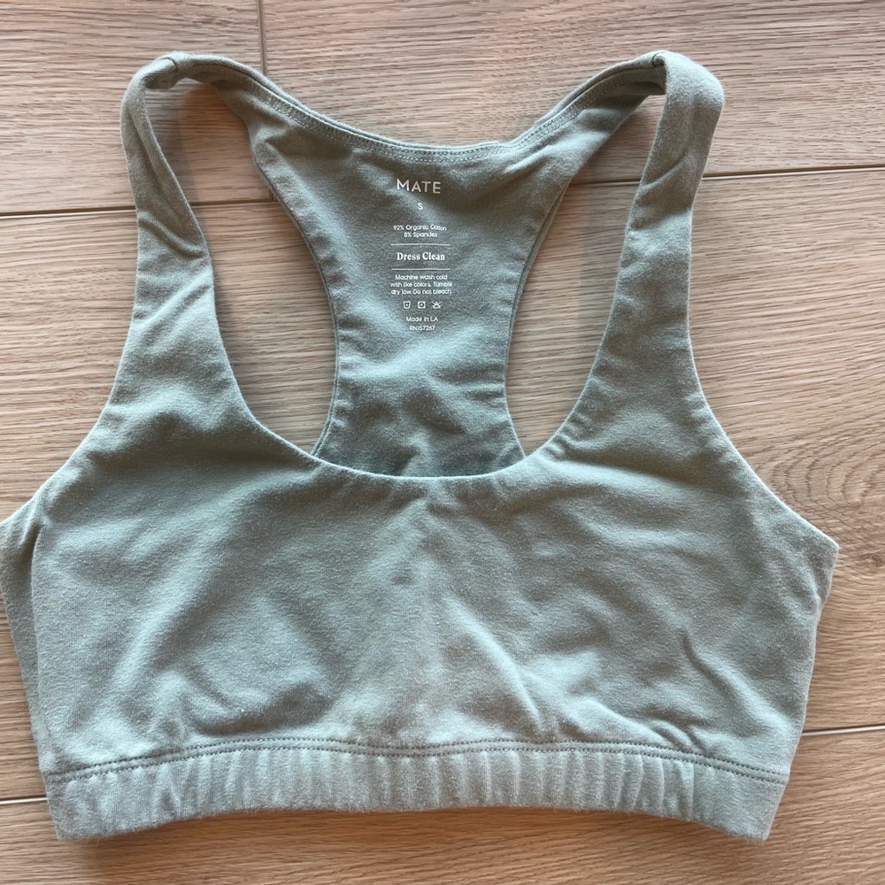 MATE the Label Green Sports Bra